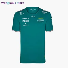 Wangcai01 T-shirt DIY Novo 2023 Aston Martin Jersey camisetas AMF1 Alonso camisa de camisa 1 Fórmula 1 Racing Clothing Moto Tees Fan's Fan top 0320H23