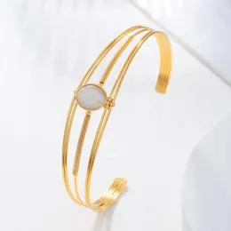 Bangle UKMRS Luxury Stackable Cuff Bangles For Women Wedding Full Cubic Zircon Crystal CZ Dubai Bridal Bracelets Party Jewelry
