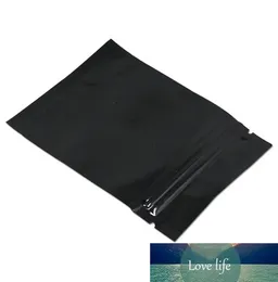 Whlosale 200pcs 7.5*10cm closable Black Mylar Packing Pouch Bag