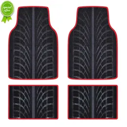 New Universal Fit Car Carpet Floor Mattire Tread Protector For Spills Dog Pets Car SUV Minivan Truck 4-pcs Set Non-Slip Car Foot Pad