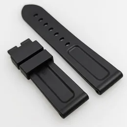 24 mm Silikon-Gummi-Armband, 22 mm Dornschließe, passend für PAM PAM 111 Luminor Radiomir Armbanduhr