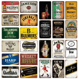 Classic Beer Metal Metal Vintage Tin Sign Metal Sign Metal Placa de parede de metal retro Decorativa para Pub Bar Club Man Cave Decoração de parede 30x20cm W03