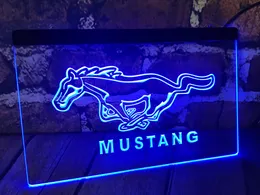 Mustang Neon znak LED Ściana Lekka ścienna Wystrój Ściany Oświetlenie Neon Znak sypialnia Party Party Świąteczny ślub