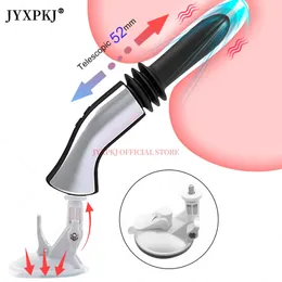 Vibratori Sex Machine Telescopico Dildo Vibratore Massaggiatore automatico G-spot Thrusting Masturbatore femminile retrattile Giocattolo per adulti per donne 230314