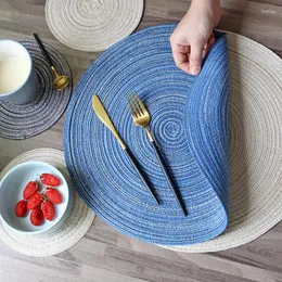 TABELA MATS Coasters Bad Pad Round Stand Para canecas Anti -Slip Drink Placemats Móveis de cozinha de cozinha guardana