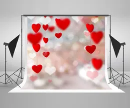 Kate Microfiber Valentine039s Day Pography Backdrops Red Love Lights Children Birthday Po Background Glitter Backdrop for1652544