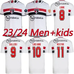 2023 2024 Sao Paulo FC Soccer Jerseys Luciano Home Rafinha Calleri Alisson Pablo Maia Pele Eterno Men Men Men Kid
