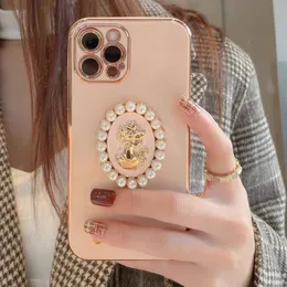 Beauty Princess Diamond Cases for IPhone14promax 14pro 14plus 14 13promax 13pro 13 12 11 Pro Max Xs Max case iphone12promax Crystal Rhinestone Pearl Cover P40 P50pro