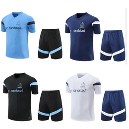 Payet Vest Futbol Forması Erkekler Eğitim Takımı 22/23 Olympique de Marseilles Survetement Maillot Ayak Kısa Kollu Spor Giyim
