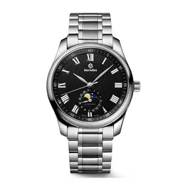 Męski automatyczny zegarek mechaniczny Sun Moon Star Prosty Watch Commercial Watch Waterproof Design