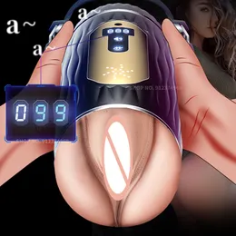 Masturbadores contagem de masturbação masculina xícara oral de vagina oral bolso de silicone busssy adulto ferramenta sexual blowjob Machine sexo brinquedo para homem mastubadores 230314