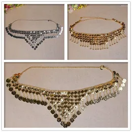 Stage Wear Belly Dance Coin Triangle Waist Chain Jewelry Accessories Belt For Gold And Silver