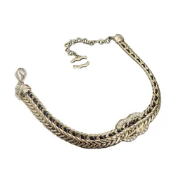 Bracelets de carimbos Bangle Women Bangle Luxury Wrist Chains Designer Jóias Cristal 18K Gold Copper Wedding Leather nunca desaparecerá da edição original