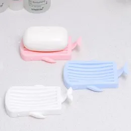 Whale Soap Holder Bathroom Draining Soap Dish Sponge Drainage Plastic Kitchen Tools Soap Box Bathroom Accessories