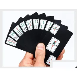 Giochi di carte Nomi in codice Gioco PVC satinato Tutti in plastica Mahjong Viaggio Portatile Impermeabile Mini Vacanza Giocattolo Regalo Consegna a domicilio Giocattoli Regali P Dhrwr