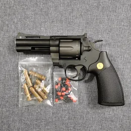Colt Python, revólver de doble acción, pistola de juguete, lanzador de pistola, modelo de disparo de bala suave para adultos, niños, regalos de cumpleaños-1