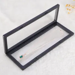Prezent Duże duże 3D pływające biżuteria Ramka Wyświetlacz show pudełka monety pudełka biżuteria
