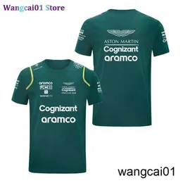 Wangcai01 DIY T-shirt Camisetas de Aston Martin F1 Para Hombre y Mujer Camisa Deportiva Con Cuello Redondo y Diseo de Coche de Carreras del Equipo F 0315H23