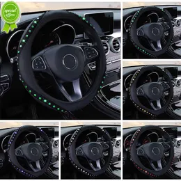 New Car Steering Wheel Cover Without Inner Ring with Diamond gemstone glitter For CORSA C (X01) For Mustang Coupe For Mustang Coupe