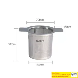 찻잎 필터 드링크 메시 메쉬 차 Infuser 스트레이너 찻 주전자 스테인리스 스틸 느슨한 주방 액세서리 재사용 가능