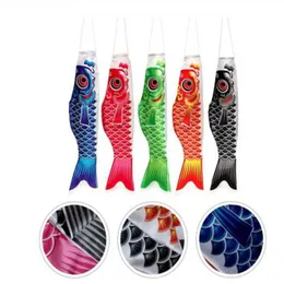 1Pack 80cm/100cm Japanese Carp Windsock Streamer Fish Flag Kite Koinobori Home Outdoors Hanging Decoration Sushi Bar