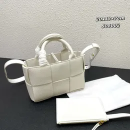 7a designer woven bags Candy Arco Tote Bag Ladies handbag Grain cow Leather Mini shoulder bag baby size Fashion handbags Luxury crossbody bag Purse 2023