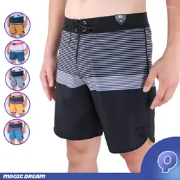 Shorts masculinos da marca de seca rápida homens de elasticidade de bermuda praia surf à prova d'água