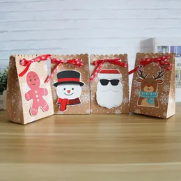 Embrulho de presente 24pcs de tamanho grande caixa de presente caixa de biscoito caixa de cracker box Navidad Box de Natal e sacolas de sacos de embrulho de embrulho 230316