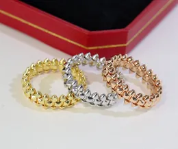 Designers ringkula ringar för kvinnor kula huvud Nytt mode toppnivå smycken 3 färger silver och guldpläterad casual festgåva