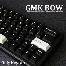 GMK Clone Bow WOB 121 Keys Cherry Profile Double Shot KeyCap Engelska Anpassade personlighetstangent för mekaniskt tangentbord 61