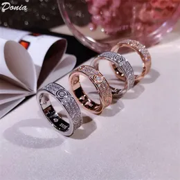 Donia jewelry ring fashion suit full of zircon rings European and American Creative rings for men and women handmade gifts281a