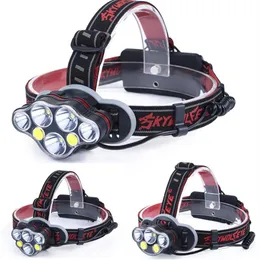50000LMヘッドライトT6 RED COB LED HEAD LAMP USB RechargeAbl Head Light 8モードランタン照明トーチ18650バッテリー273J