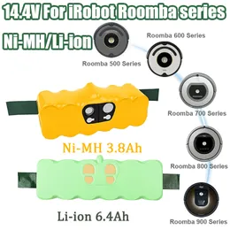 IROBOT Roomba 500 6400MAH 14.4V 3800MAHバッテリールームバ600 700 800シリーズバキュームクリーナー用IROBOT Roomba 650 770 780 580