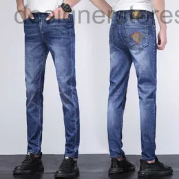 Men's Jeans designer Designer Spring and suer thin color head VJ half fa cotton elastic ue slim legged men's jeans R624 SA1G