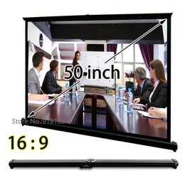 Schermi di proiezione Easy Open Mini schermo 50 pollici 16x9 Widescreen Ultra HD 3D Display per proiettore per riunioni commerciali 230316