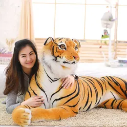 170 cm stor simulering mjuk fylld djurdocka tiger plysch leksak barn gåva