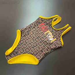 Costumi da bagno da donna firmati 2022 costume da bagno moda da donna stampato serie genitore-figlio di un pezzo FF lettera vacanza sexy E6T0