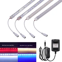 LED Strips Led Girid Strip DC12V SMD5054 High Brightness Under Cabinet Lamp 50CM Aluminum Bar Lights EU AU US UK Power Plug With Switch P230315