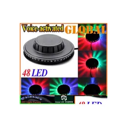 Efeitos de LEDs VoiceActivated Mini Laser Stage Lighting Lights Lights Starry Indoor Music Disco DJ Party Christmas Presente Drop Deliver