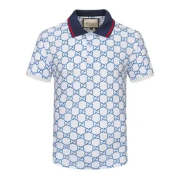 Поло Мужская дизайнерская марка Мужские футболки Топ с вышивкой крокодила Рубашка поло с коротким рукавом Твердая рубашка поло Мужчины Polo Homme Тонкая мужская одежда Camisas Shirt M-3XL # F7006