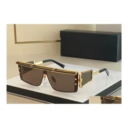 Óculos de sol para homens e mulheres Summer 127d estilo antitraviolet retro placa fl flórtine copos de caixa aleatória entrega de moda de moda dhk2j