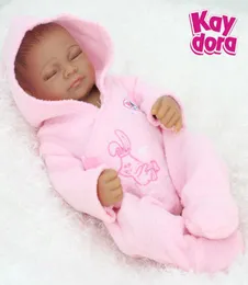 25 cm 10 tum Full Silicone Reborn Baby Dolls Alive Life Life Docks Realistic Sleeping Reborn Babies Girls Toys Birthday Gift2121068