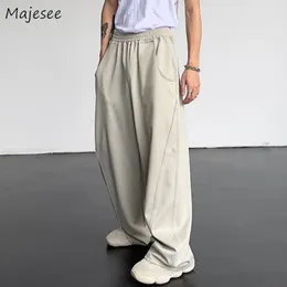 Calças masculinas calças casuais homens verão baggy moda all-match legal high street hip hop calças americano elegante ins adolescentes europeu bf 230316