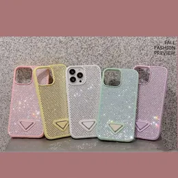 iPhone 15 Pro Max 14 Pro Max 14Plus 14Pro 13 13Pro 12 Promax 11 Clear Glitter Rhine Stone Case Bling Shiney Women Cover