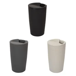 Wheat Straw Mugs Tumbler Cups with Lids Coffee Tumblers Tea Cup Drinking Milk Bottle Mug 500ml