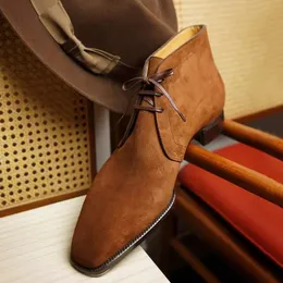 Botas de cowboy para homens café marrom renda de sapatos de negócios para homens com botas de tornozelo de frete grátis