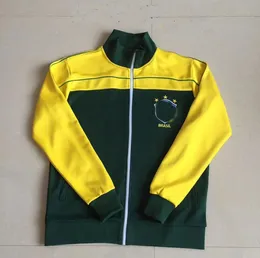 1982 Brazylia Brasils Retro Jackets TrackSuits Soccer Jacket Suit 2011 America Giovani C. Blanco Full Zipper Football Sportswear Sets 2122