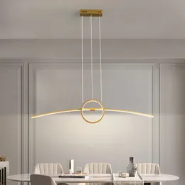 Inteligentne oświetlenie L100CM Kreatywne nowoczesne światła wisiork LED Lampa do jadalni Living Kitchen 85265V Home Alexa 230316