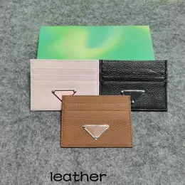 Porte-cartes Mode Femmes hommes Sacs à main Designer bourse Double face Cartes de crédit Coin Mini Portefeuilles 3 couleurs avec boîte