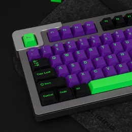 Klawiatury 171 Klawisze Klony GMK Mecha-01 Eva Keycaps Profil Cherry Keycap Podwójne ujęcie dla klawiatury mechanicznej 1.75U 2U Shif ISO Enter Key